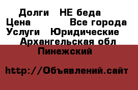 Долги - НЕ беда ! › Цена ­ 1 000 - Все города Услуги » Юридические   . Архангельская обл.,Пинежский 